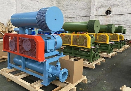 5.5-22kw Piccole radici soffiatore tri-lobe ferro fuso per la macchina di spremitura