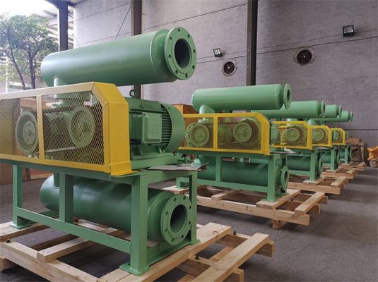 10" 80kpa 71.52m3/Min 132kw Fuso Ferro Tre Lobe Roots Blower
