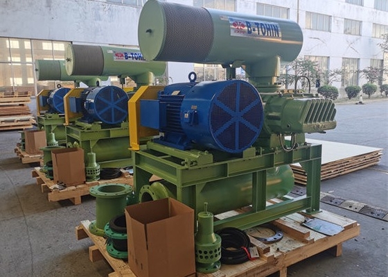 DN100 50Kpa RPM1350 ventilatore a tre lobi per il trasporto pneumatico
