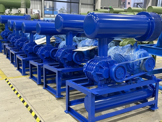 Consumo di energia basso del porto 100 di efficienza a 4 pollici di Dia Roots Type Blower High