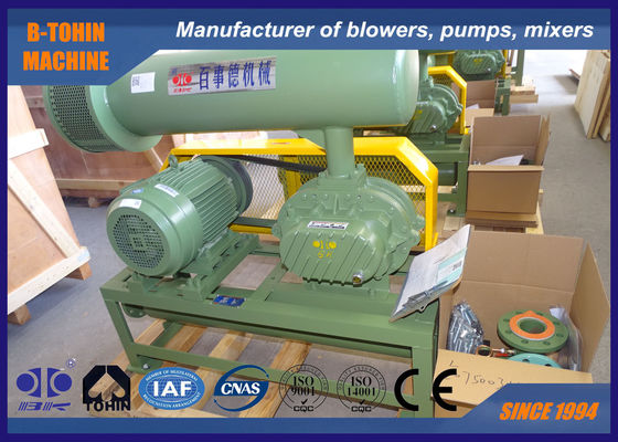 7,38 ventilatore delle radici del lobo di M3/Min Positive Displacement Cast Iron tre