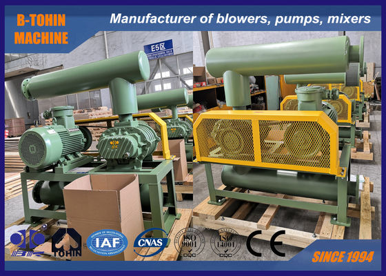 -50KPA 4.53m3/Min 7.5KW Soffiatore a radice a pressione negativa con raffreddamento ad aria per pompa a vuoto