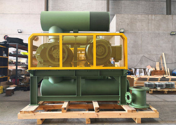 10" 80kpa 71.52m3/Min 132kw Fuso Ferro Tre Lobe Roots Blower