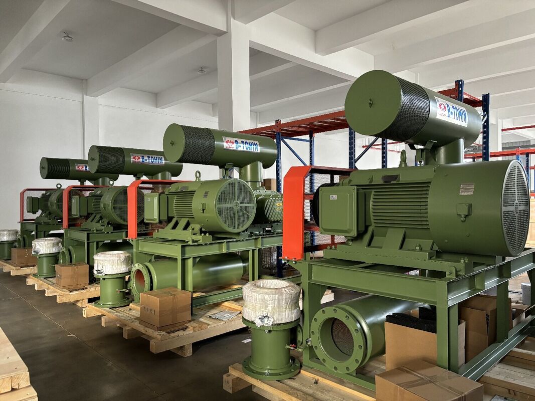 Soffiatore a lobi rotanti Roots con 3 L/min di acqua di raffreddamento, pressione di scarico 60-100KPA e potenza motore 1,5-5,5 KW