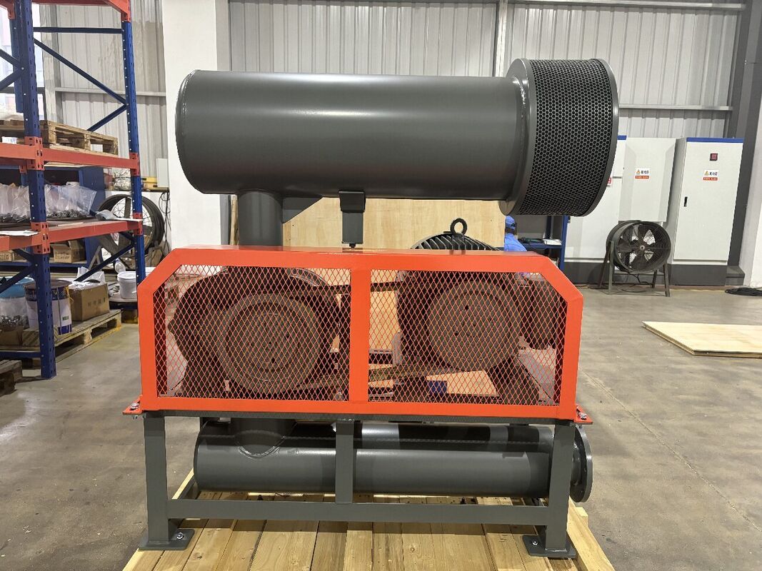 Soffiatore a lobi rotativi con progettazione a tri lobi e raffreddamento ad acqua per prestazioni migliorate in applicazioni industriali