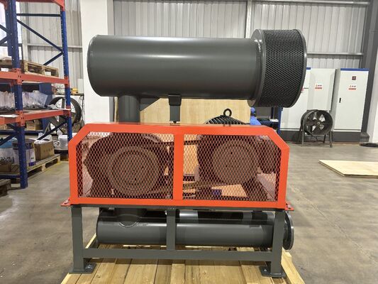 Roots Rotary Lobe Blower Featuring Tri Lobe Design and Water Cooling for Enhanced Performance in Industrial Applications