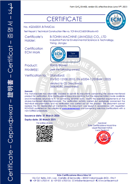 La Cina B-Tohin Machine (Jiangsu) Co., Ltd. Certificazioni